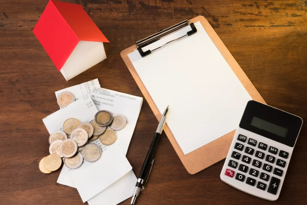 Economy calculation during crisis on table
