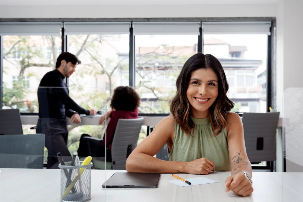 happy middle-aged Hispanic hispanic business people